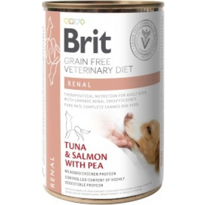 Brit Veterinary Diets GF dog Renal 400 g konzerva