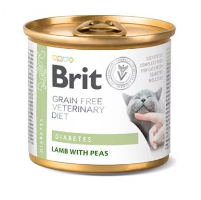 Brit Veterinary Diets GF cat Diabetes 200 g konzerva