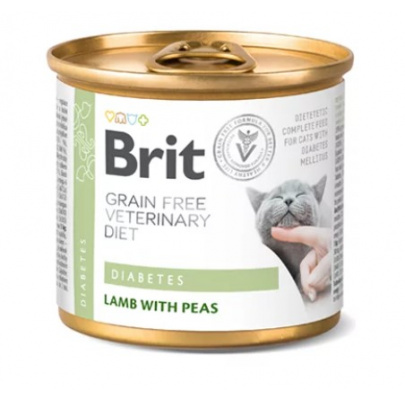 Brit Veterinary Diets GF cat Diabetes 200 g konzerva(POSLEDNÉ 2 KUSY )