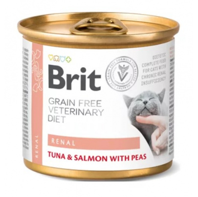 Brit Veterinary Diets GF cat Renal 200 g konzerva