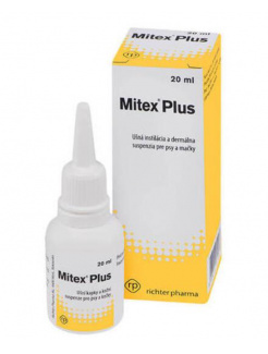 Mitex Plus gtt.oto. a dermálna susp. 20 ml