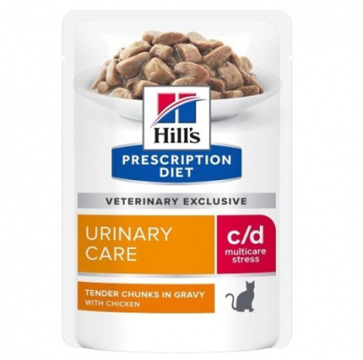 HILLS Diet Feline c/d Urinary Stress Chicken KAPSIČKA 12x85 g