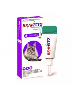 Bravecto Cat L 500 mg spot-on roztok pre veľké mačky ( od 6,25 do 12,5 kg ) 1 x 1,79 ml 