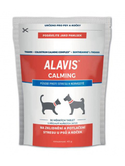 ALAVIS Calming pre psov a mačky 45 g/30 žuvacích tabliet