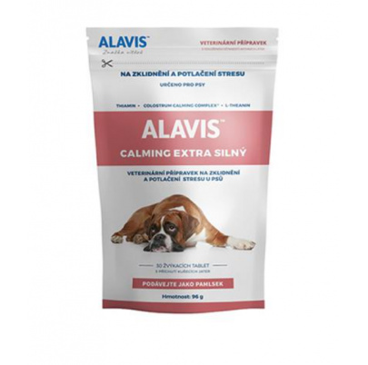 ALAVIS Calming Extra silný pre psov 96 g/30 žuvacích tabliet