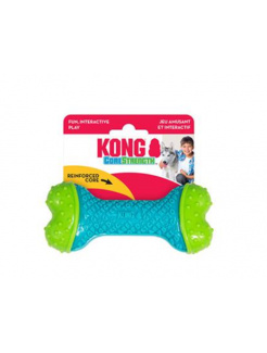 Hračka Kong Dog Corestrength Kosť, zeleno-modrá, guma