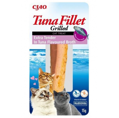 Pamlsok Inaba Churu Grilled cat Tuniak extra krehký v tuniakovom vývare 12 ks 180 g