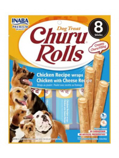 Pamlsok Inaba Churu Rolls dog Kura so syrom 8 x 8 ks 768 g