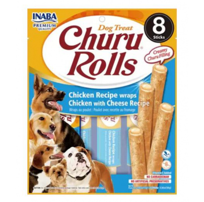 Pamlsok Inaba Churu Rolls dog Kura so syrom 8 x 8 ks 768 g