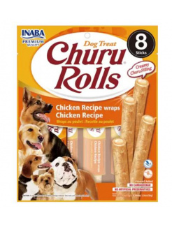 Pamlsok Inaba Churu Rolls dog Kura 8 x 8 ks 768 g