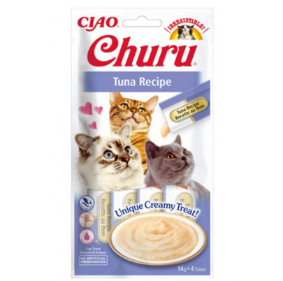 Pamlsok Inaba Churu Pyré cat Tuniak 12 x 4 tuby 672 g