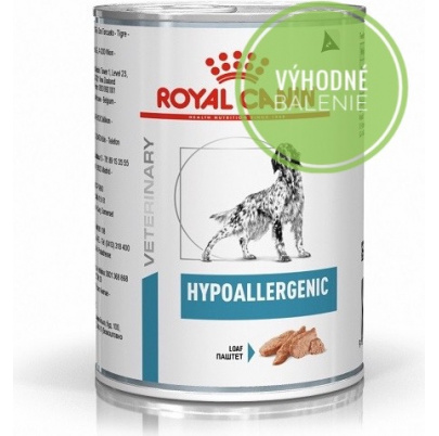Royal Canin  Dog Hypoallergenic konzerva 12x400 g