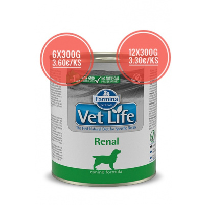 Farmina Vet Life dog Renal konzerva