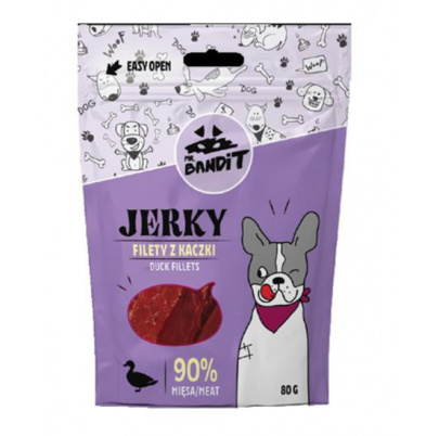 Pamlsok Mr. Bandit jerky duck fillet 80g