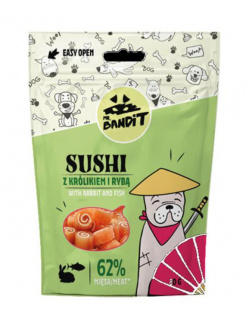 Pamlsok Mr. Bandit sushi rabbit & fish 