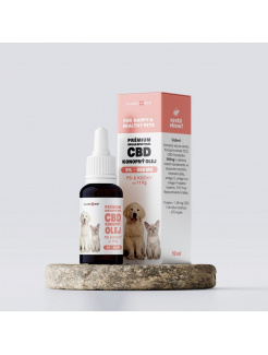 Olej konopný CBD 5% 10 ml (270 kvapiek) pre psy a mačky do 11 kg