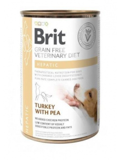 Brit Veterinary Diets GF dog Hepatic 400 g konzerva