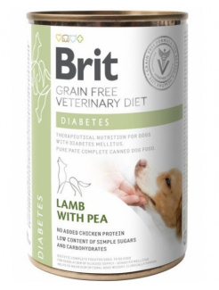 Brit Veterinary Diets GF dog Diabetes 400 g konzerva