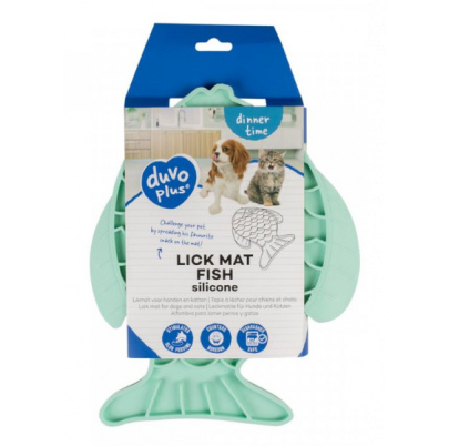 Podložka na lízanie DUVO+ v tvare ryby
