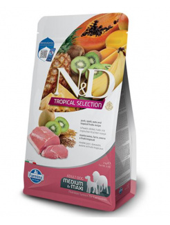 Farmina N&D dog TROPICAL SELECTION (AG) adult maxi & medium, pork 2kg 