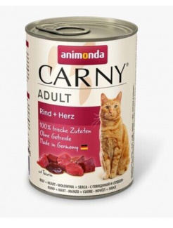 Animonda CARNY® cat Adult hovädzie a srdiečka 400 g konzerva