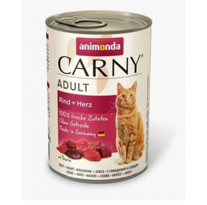 Animonda CARNY® cat Adult hovädzie a srdiečka 400 g konzerva