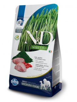 Farmina N&D dog SPIRULINA (GF) adult medium & maxi, lamb 7 kg