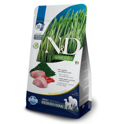 Farmina N&D dog SPIRULINA (GF) adult medium & maxi, lamb 7 kg