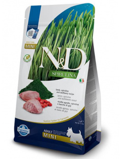 Farmina N&D dog SPIRULINA (GF) adult mini, lamb 