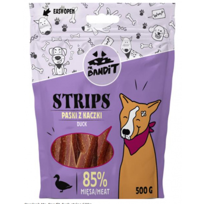 Pamlsok Mr. Bandit duck strips 500g