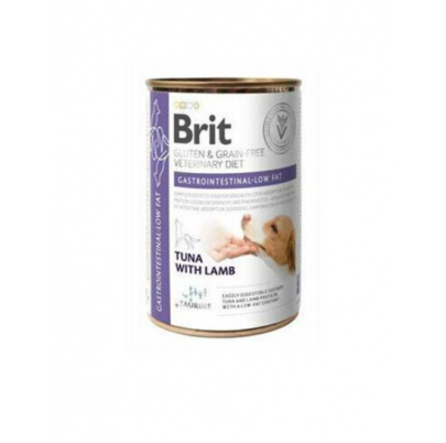 Brit Veterinary Diets GF dog Cans Gluten & Grain free Gastrointestinal-low fat 400 g