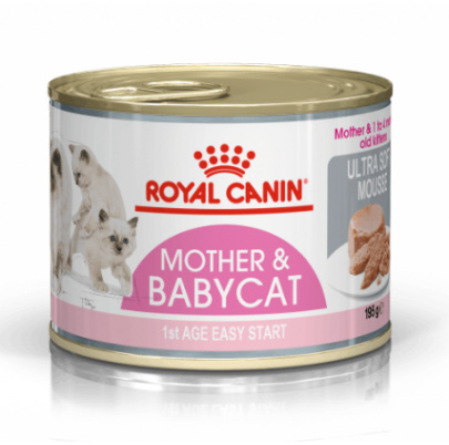 Royal Canin MOTHER & BABYCAT MOUSSE konzerva 195 g