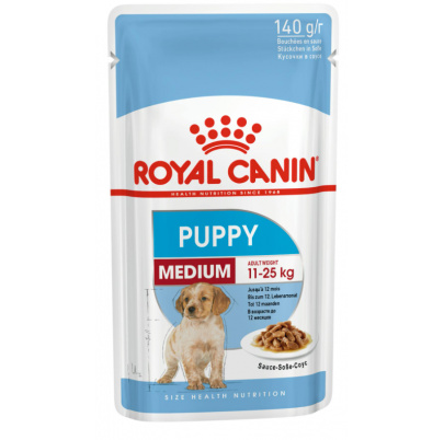 Royal canin MEDIUM PUPPY GRAVY 10x140 g kapsičky