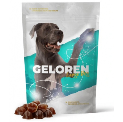 Geloren žuvacie tablety na kĺby pre psov veľkosť L-XL 60 ks
