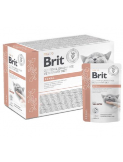 Brit VD Gluten & Grain-Free Cat Pouch Fillets in Gravy Renal 12 x 85 g