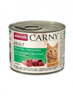 Animonda CARNY® cat Adult hovädzie, morka a králik 200 g konzerva(Posledné 2ks)