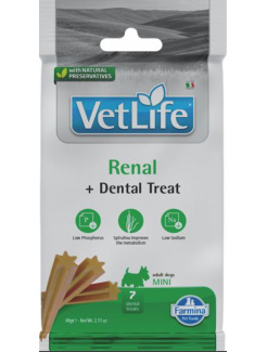 Pamlsok Farmina Vet Life Dog Renal Adult Mini 60g (exp. 05.06.2026) posledný 1 ks.