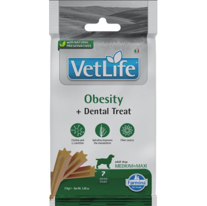 Pamlsok Farmina Vet Life Dog Obesity Adult medium & maxi 100g(exp. 22.05.2026) posledných 5 ks