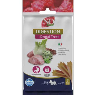 Pamlsok Farmina Quinoa Dog Digestion Adult Mini 60g(exp. 30.06.2026) posledný kus