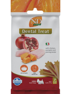 Pamlsok Farmina ND Pumpkin Dog Chicken Pomegranate Adult Mini 60g(exp. 22.05.2026) posledné 2 kusy