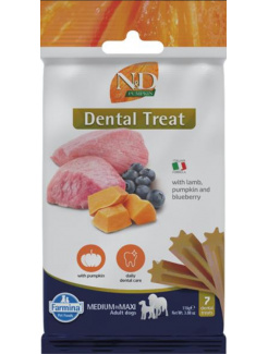 Pamlsok Farmina ND Pumpkin Dog Lamb Blueb Adult medium & maxi 100g