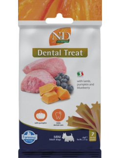 Pamlsok Farmina ND Pumpkin Dog Lamb Blueb Adult Mini 60g