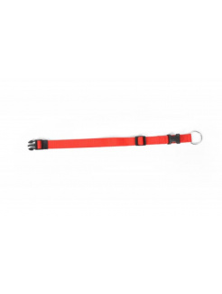 Obojok DUVO+ Nastaviteľný nylon červený 30-45 cm/ 15 mm (posledný kus)