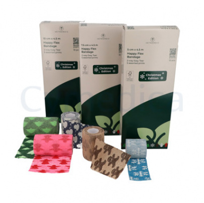 Happy Flex kohézne ovínadlo/bandáž, coban, vianočná edícia 5cm x 4.5cm