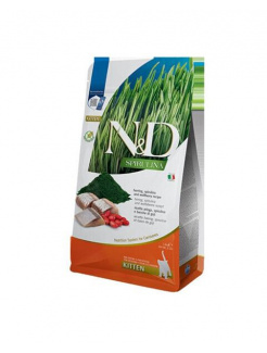 Farmina N&D cat SPIRULINA (GF) kitten, herring 
