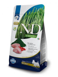 Farmina N&D dog SPIRULINA (GF) adult mini lamb and goji 