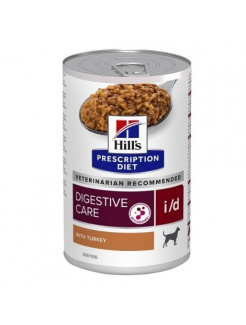 HILLS Diet Canine i/d KONZ s morčacím mäsom 12x360 g 
