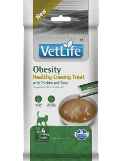 Pamlsok Farmina Creamy Vet Life Cat Obesity with Chicken & Tuna 60 g