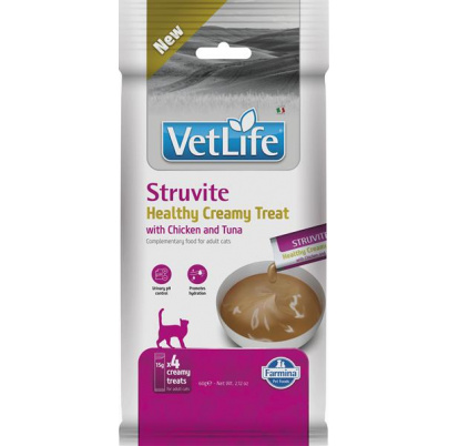 Pamlsok Farmina Creamy Vet Life Cat Struvite with Chicken & Tuna 60 g