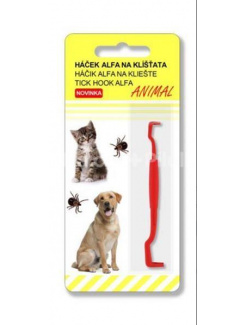 Háčik na vyberanie kliešťov ALFA 1ks